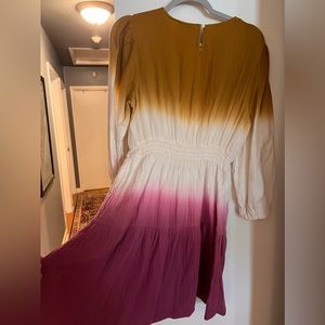 Universal Thread long sleeve tie-dye dress